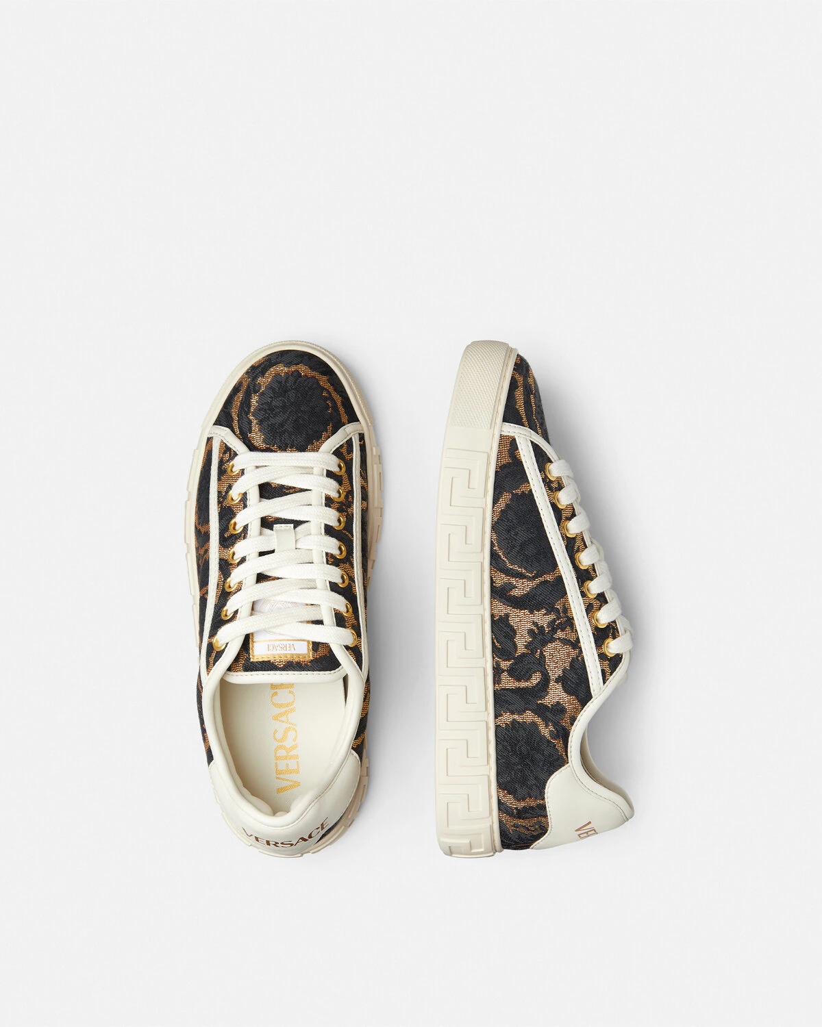 Barocco Jacquard Greca Sneakers - 4
