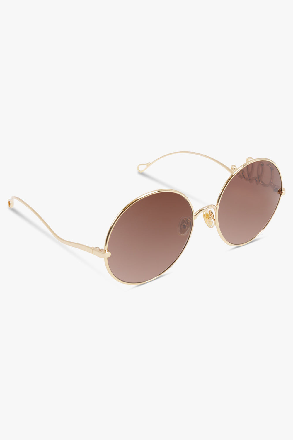 CH0329S ROUND LOGO SUNGLASSES | BROWN/GOLD - 2