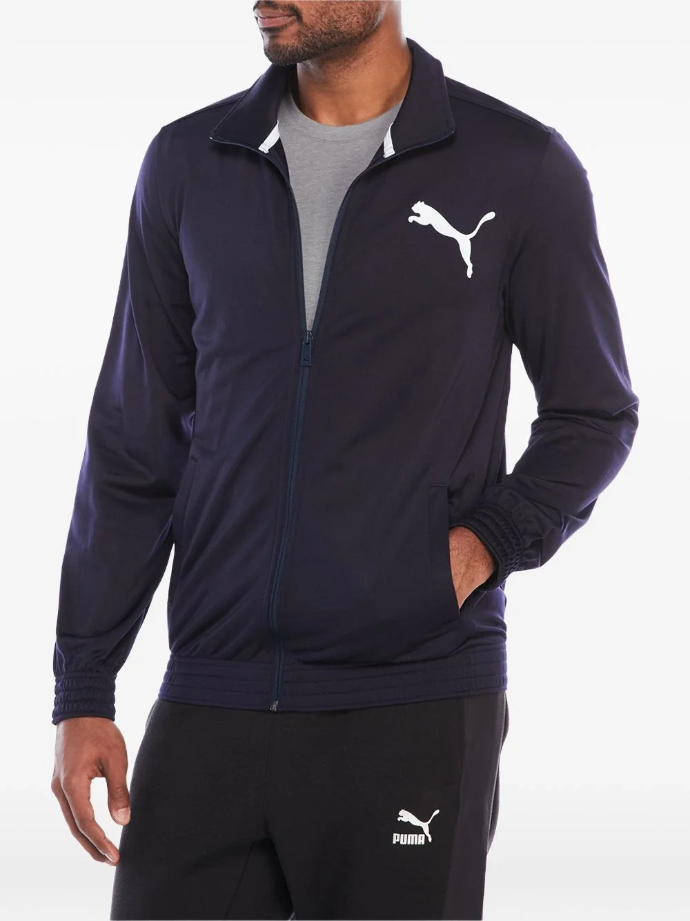 contrast longsleeve jacket - 1
