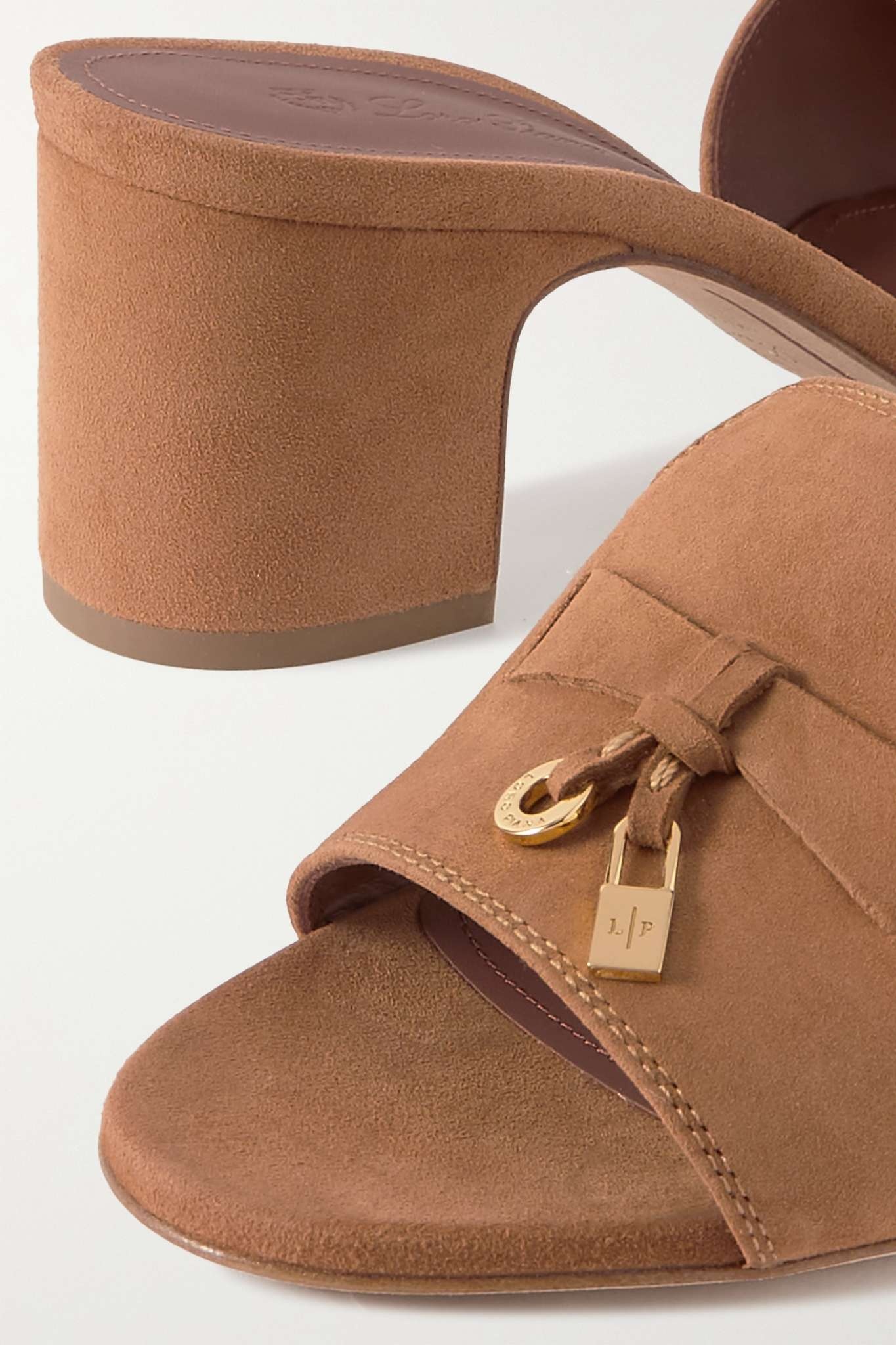 Summer Charms embellished suede mules - 4