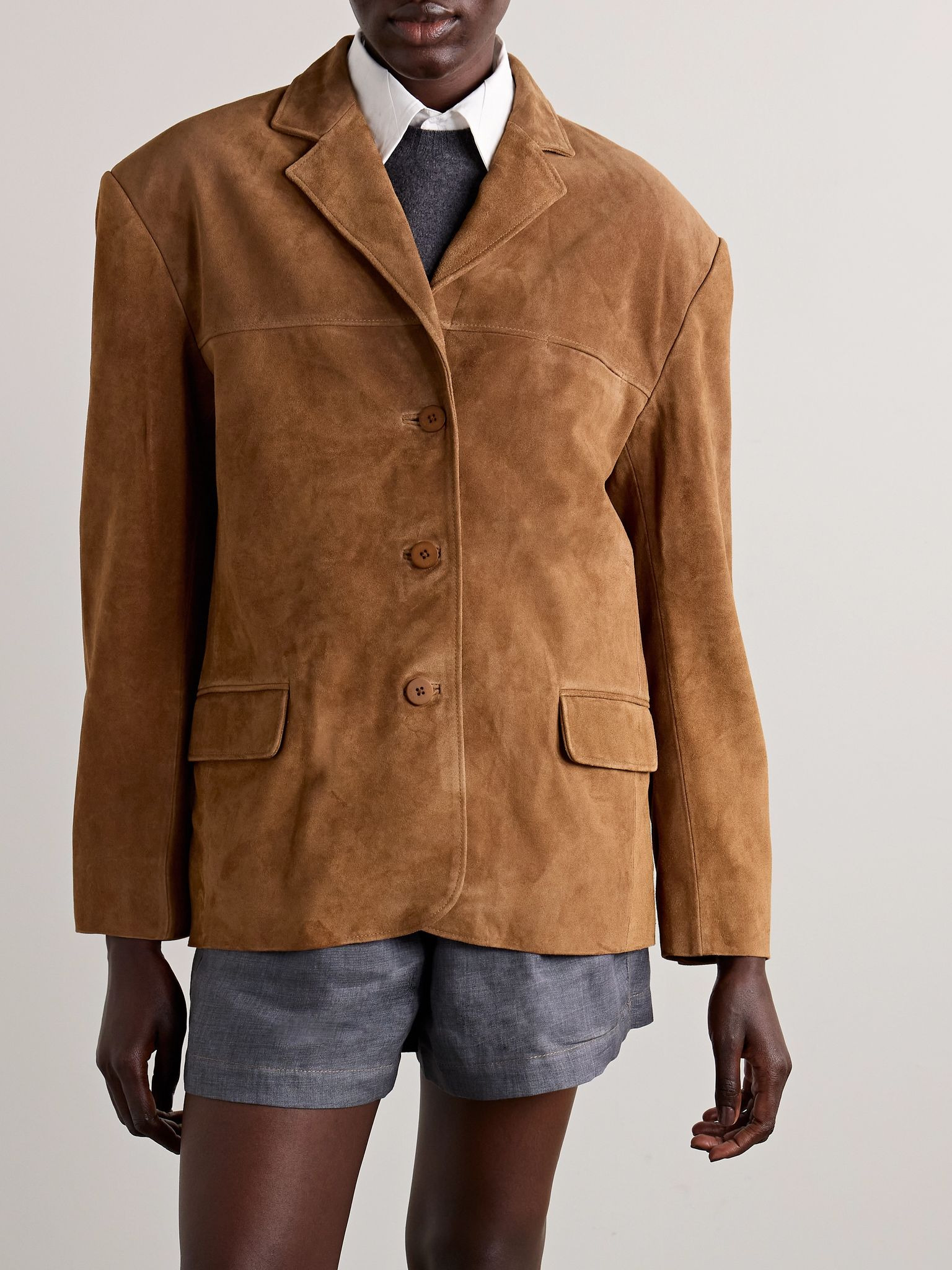 Corrine suede jacket Tan - 3