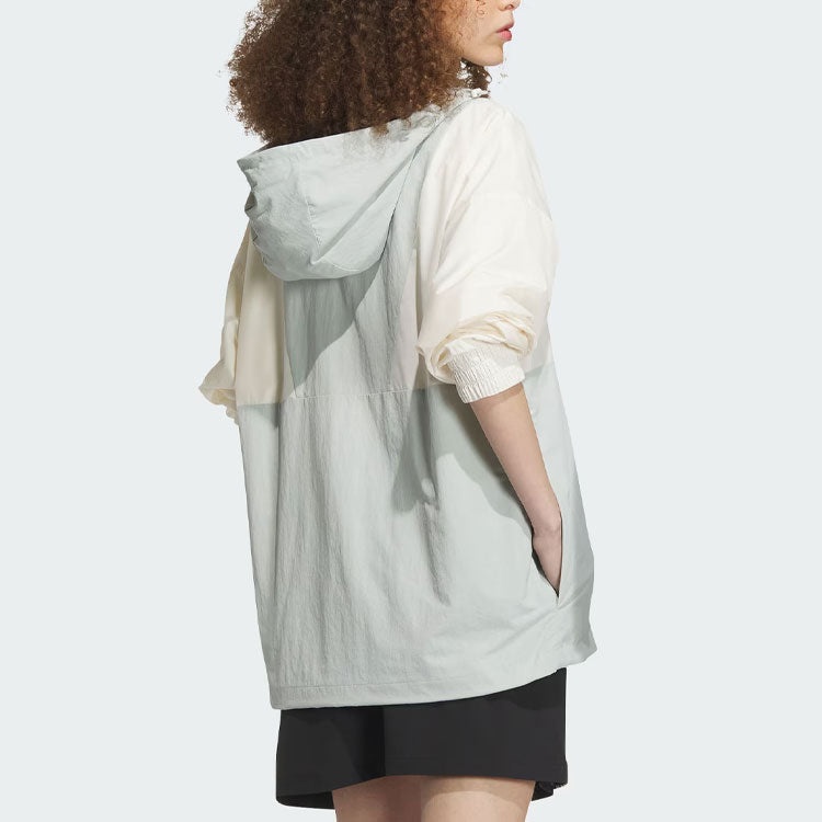 adidas Neo Essentials Windbreaker Jackets 'White' IK5058 - 7