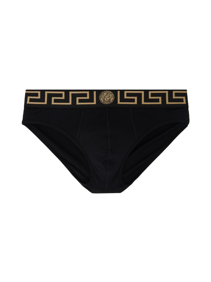 Black Greca Briefs - 1