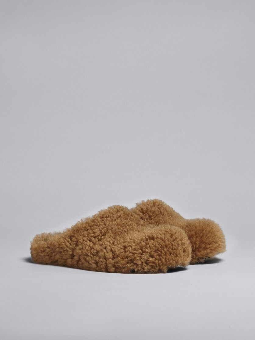 BROWN SHEARLING FUSSBETT SABOT - 2