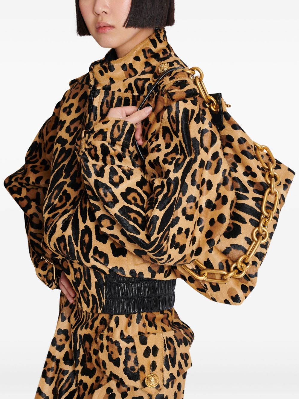 medium Sync leopard-prin shoulder bag - 2