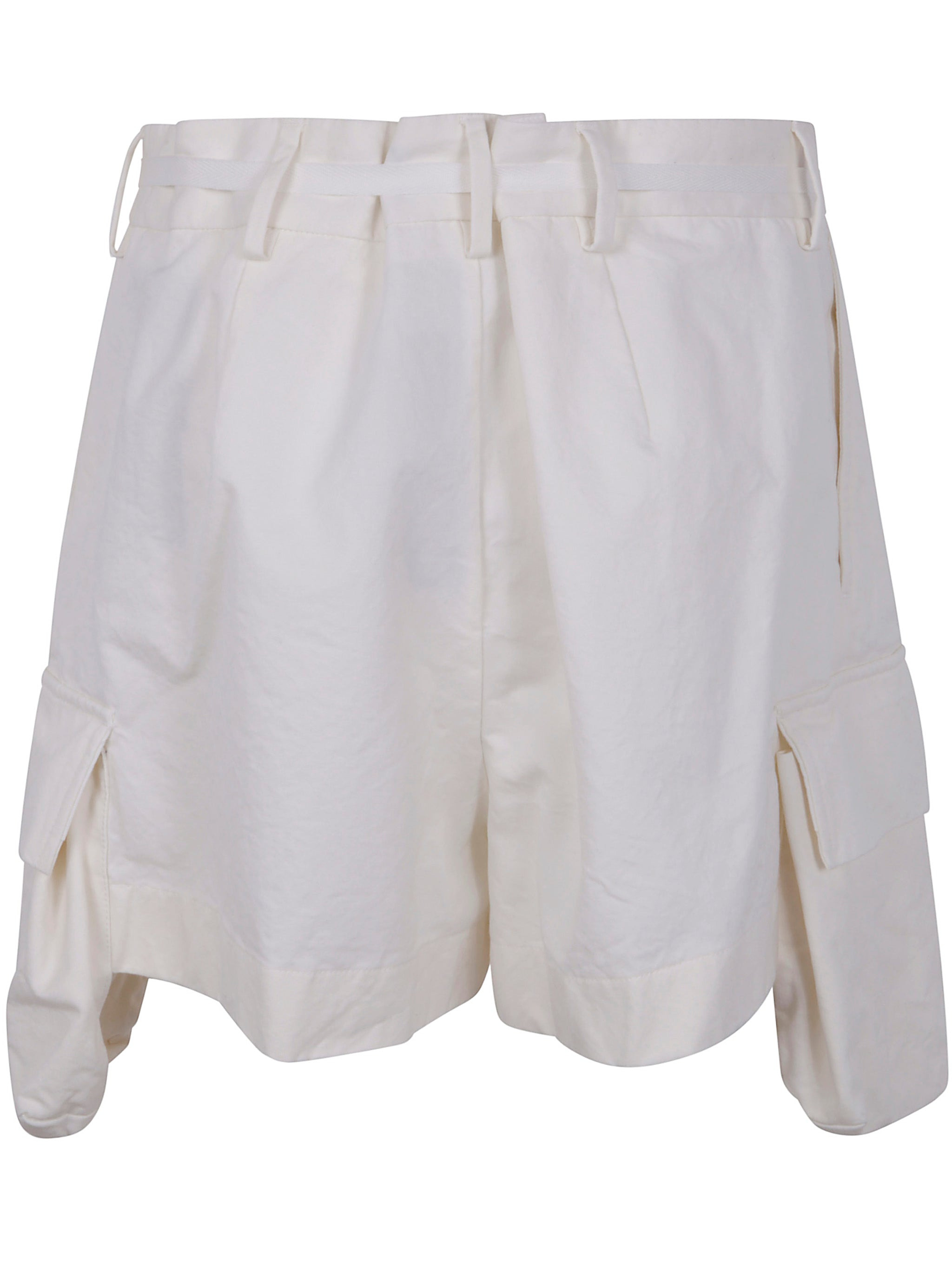 Ann Demeulemeester Women Nadina Cargo Shorts Natural Wash Cotton - 2