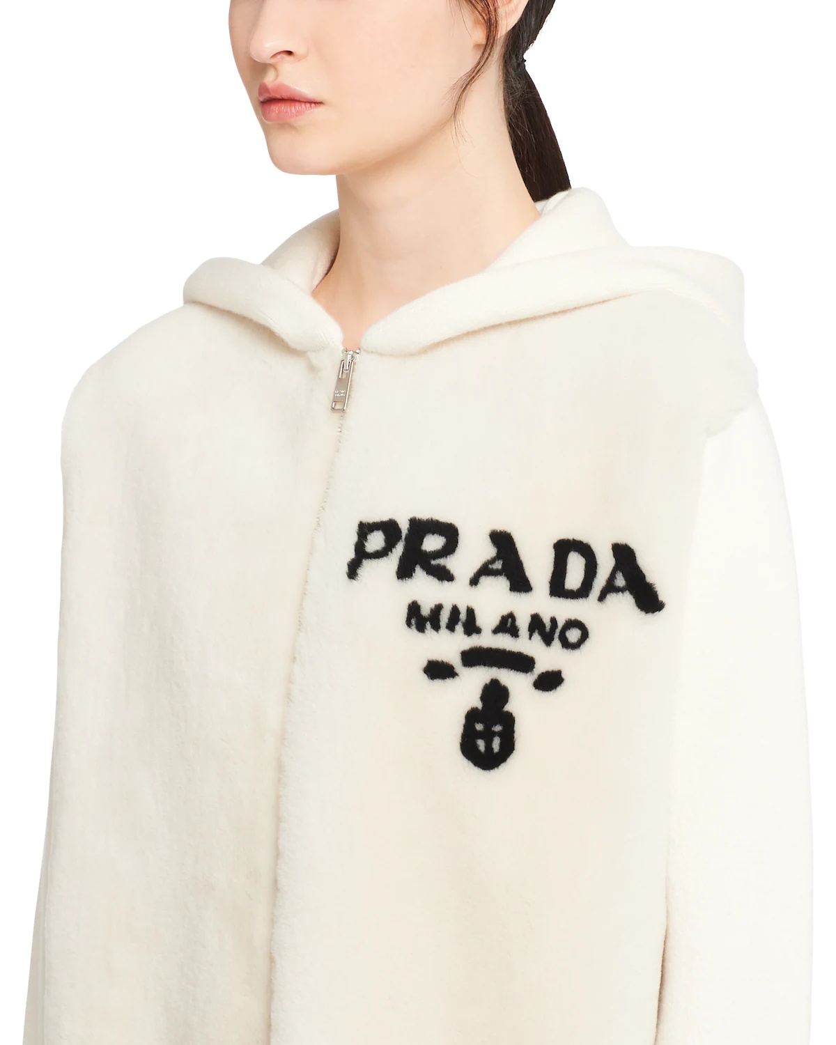 Oversized cashmere and shearling sweatshirt - 5