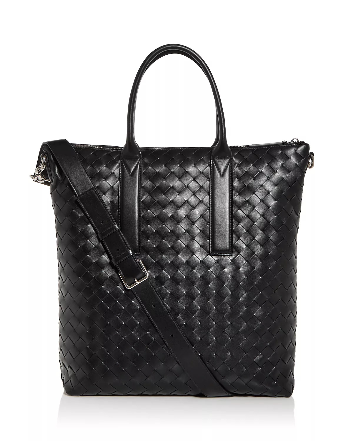 Intrecciato Leather Tote - 1