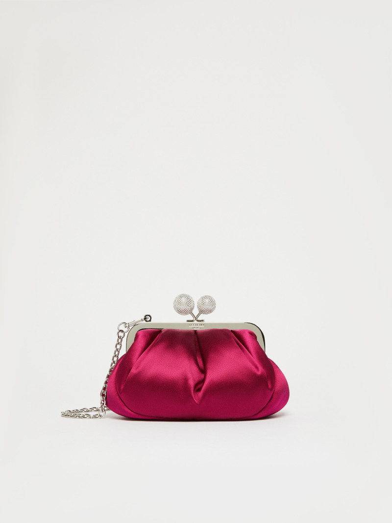EMMY Small satin Pasticcino Bag with rhinestones 1