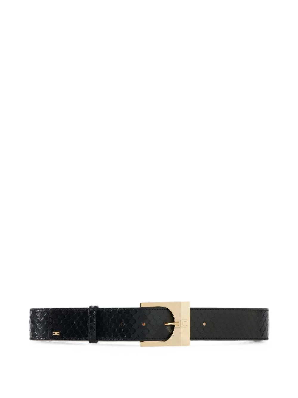 leather belt with fish-scale pattern - 1