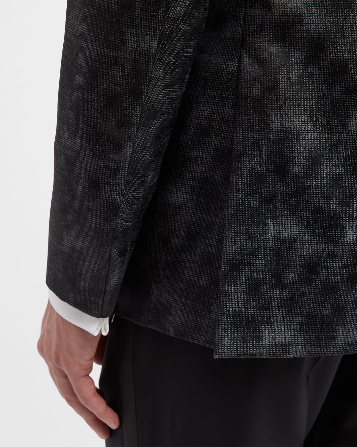 Men's Micro-Dot Peak Dinner Jacket - 7