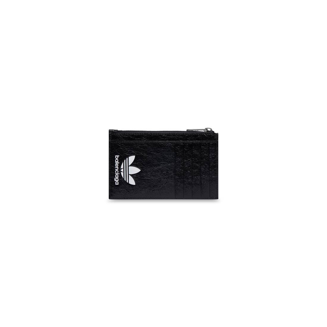 Men's Balenciaga / Adidas Long Coin And Card Holder  in Black - 2