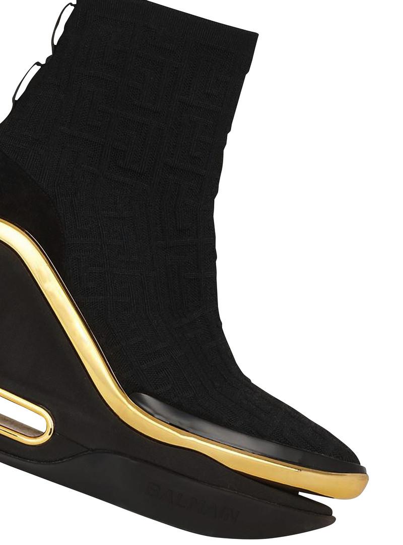 Suede B-Bold wedge sneakers 6