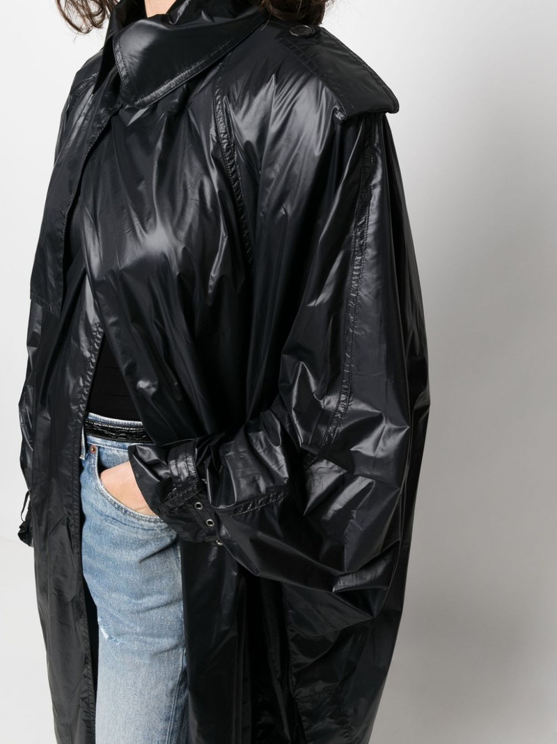 shoulder-pad oversized trench coat 5
