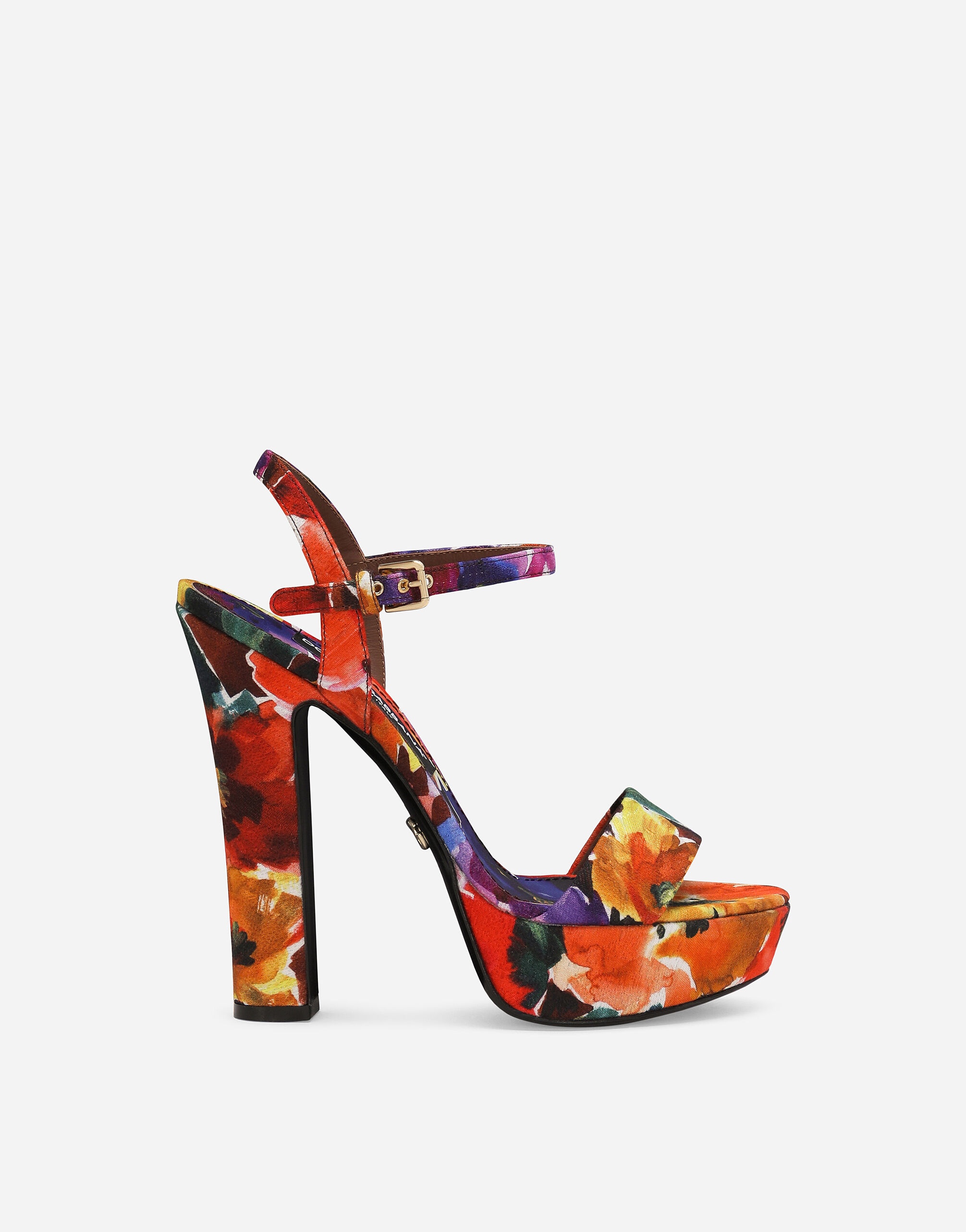 Brocade platform sandals - 1