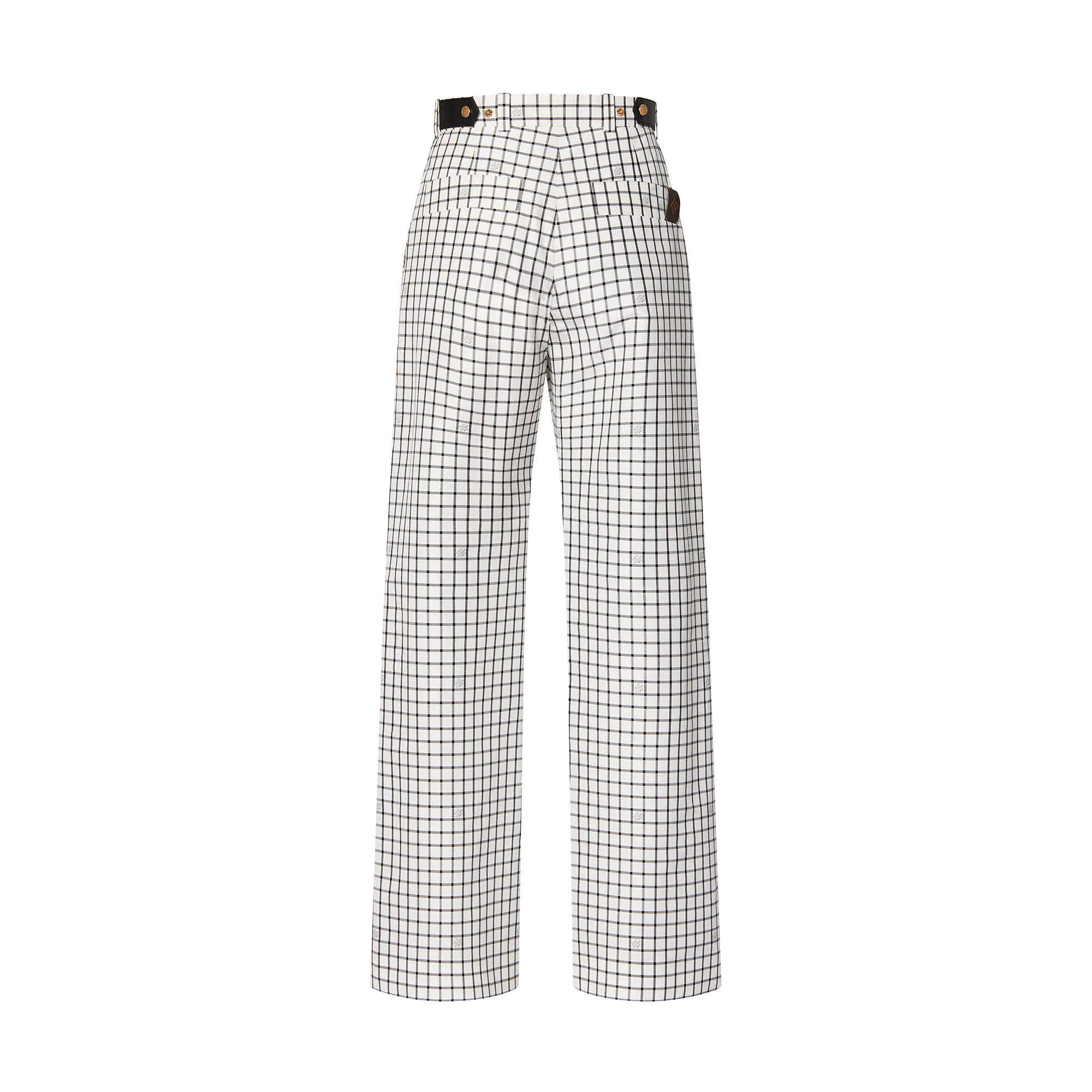 Check Print Pants - 3