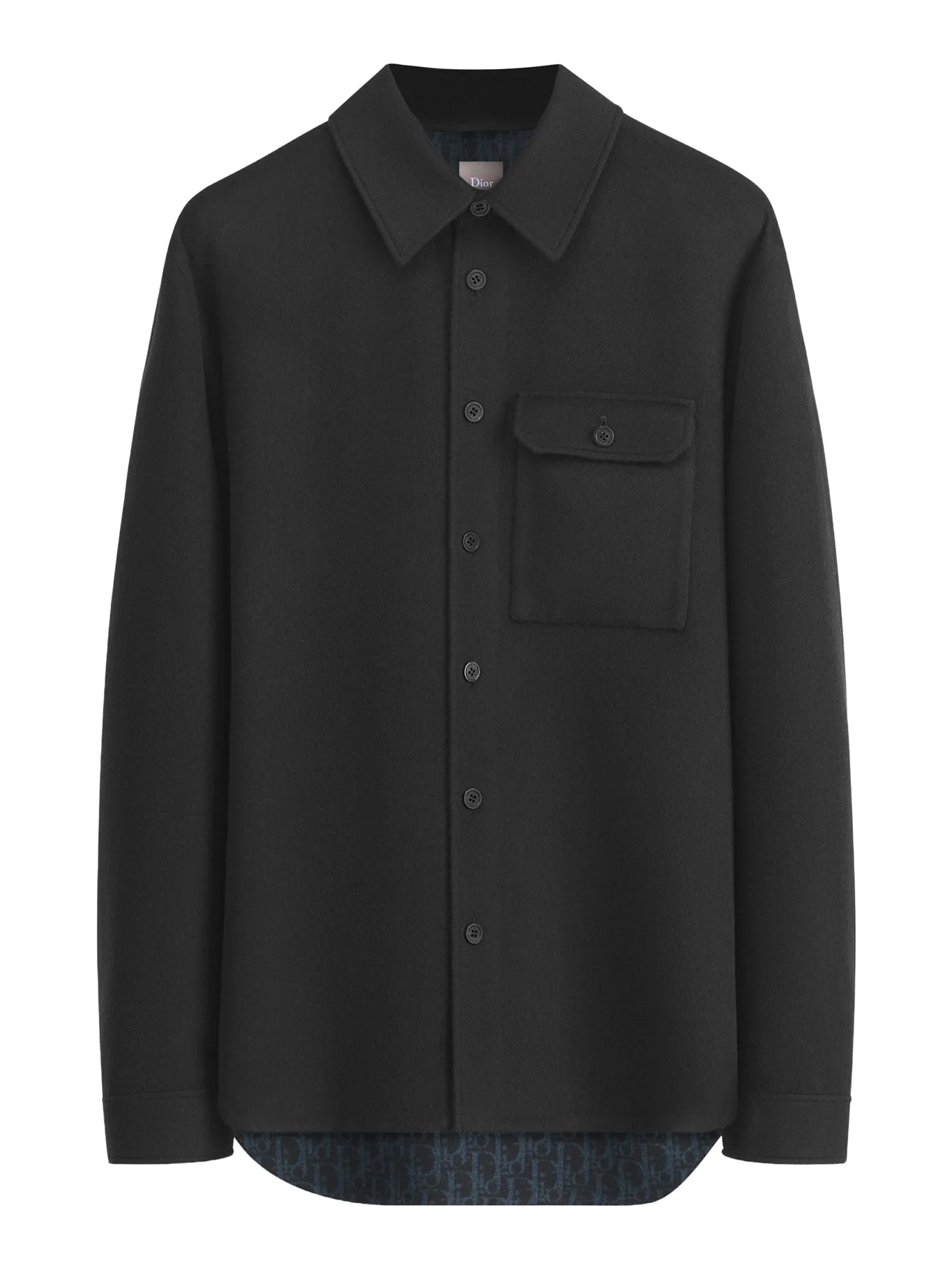 DIOR ICONS OVERSHIRT IN DOUBLE-FACED VIRGIN WOOL, CASHMERE AND SILK - 1