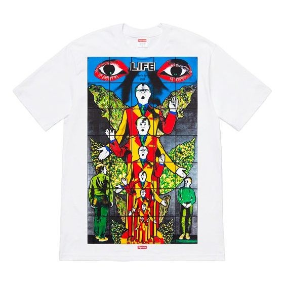 Supreme SS19 Gilbert George LIFE White Tee SUP-SS19-538 - 1