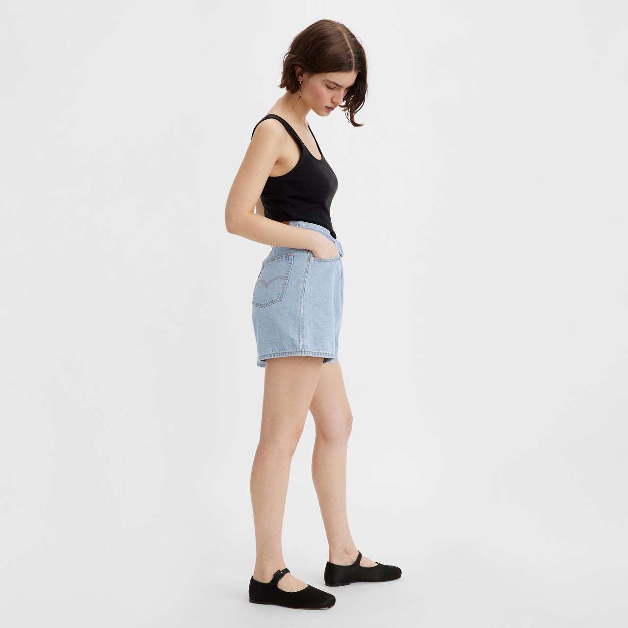 BELTED BAGGY WOMEN'S SHORTS - 3