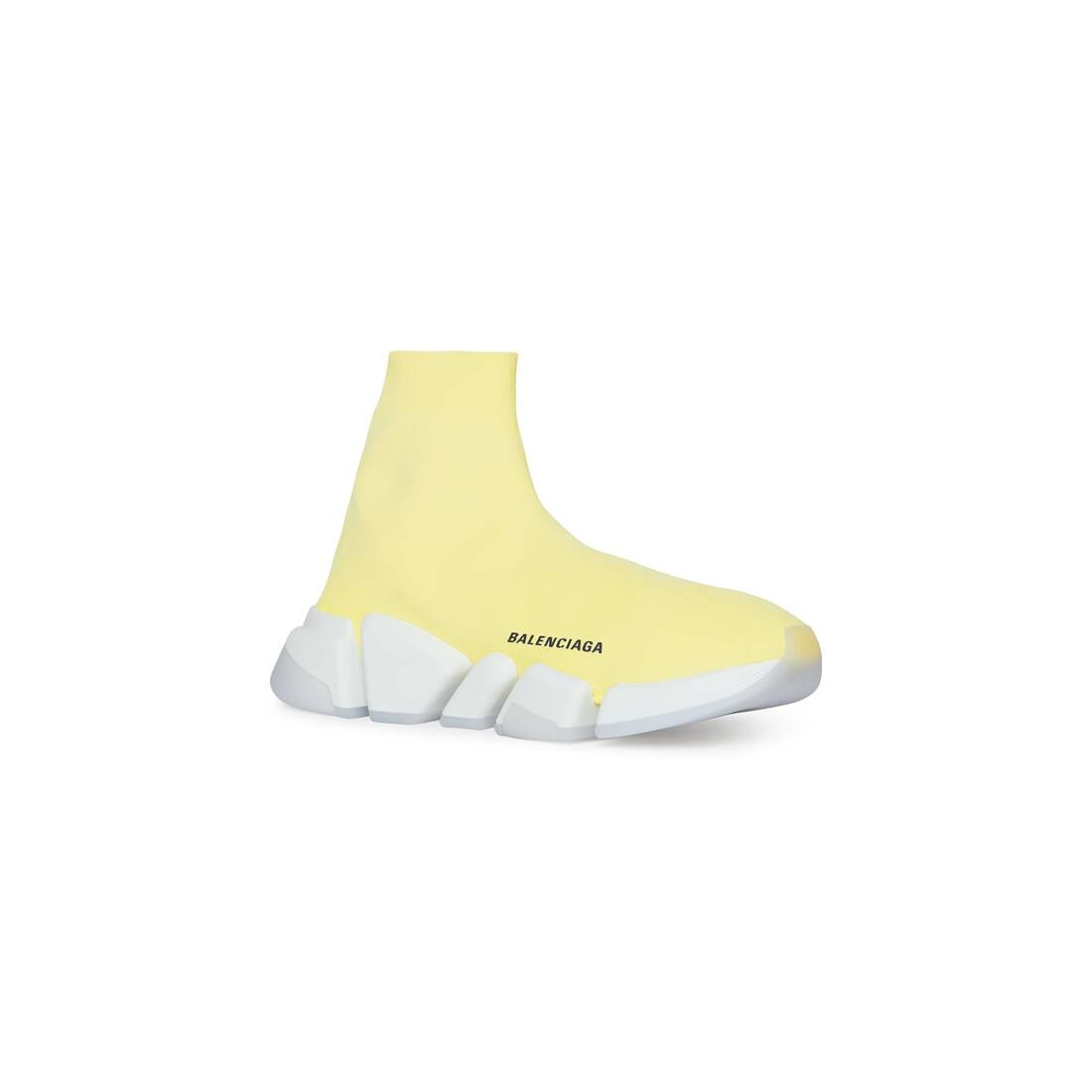 Women's Speed 2.0 Recycled Knit Sneaker With Transparent Sole in Yellow - 2