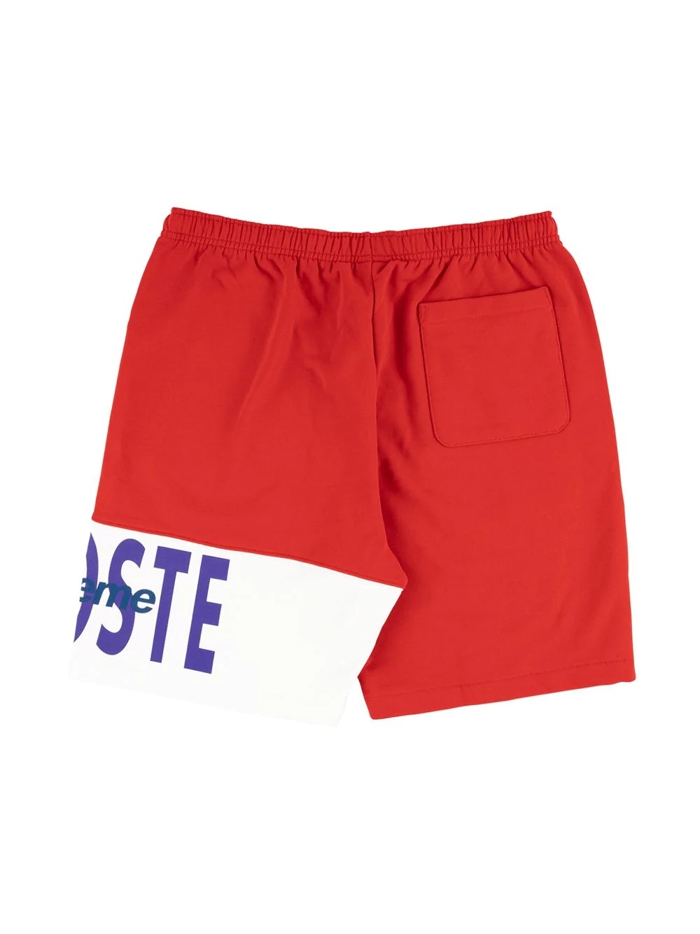 x Lacoste logo panel sweat shorts - 2