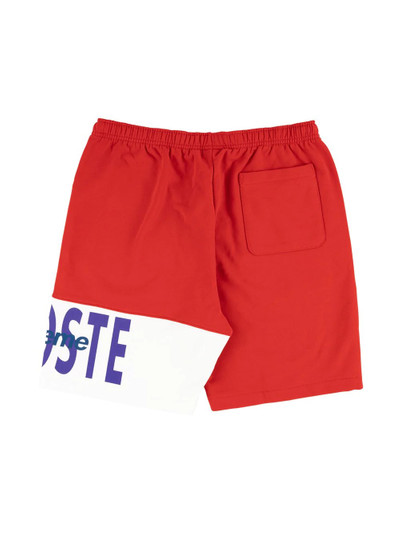 Supreme x Lacoste logo panel sweat shorts outlook