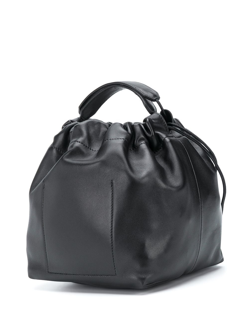 drawstring leather crossbody bag - 3