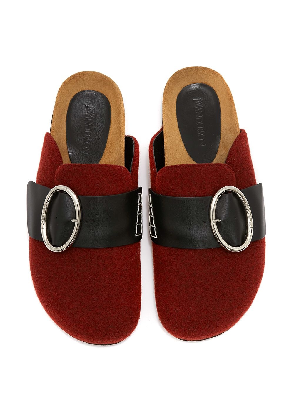 buckled flat loafers - 4