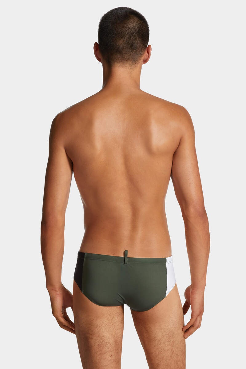 DSQUARED2 LOGO COLOUR-BLOCK SWIM BRIEF - 4