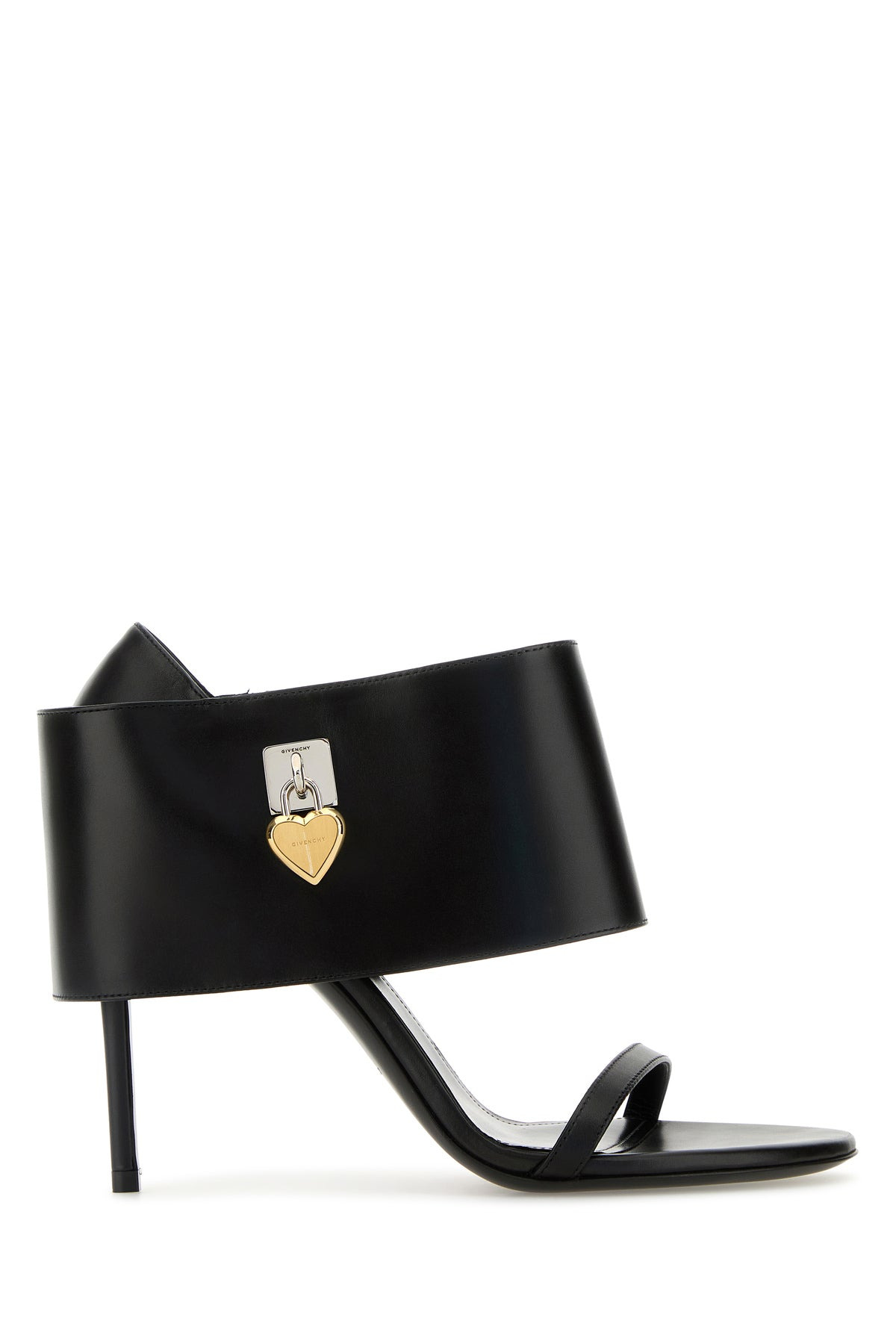 Black leather Shark sandals - 1