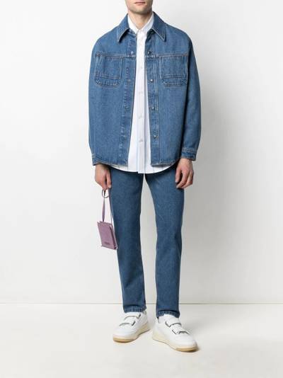 AMI Paris press-stud denim shirt outlook