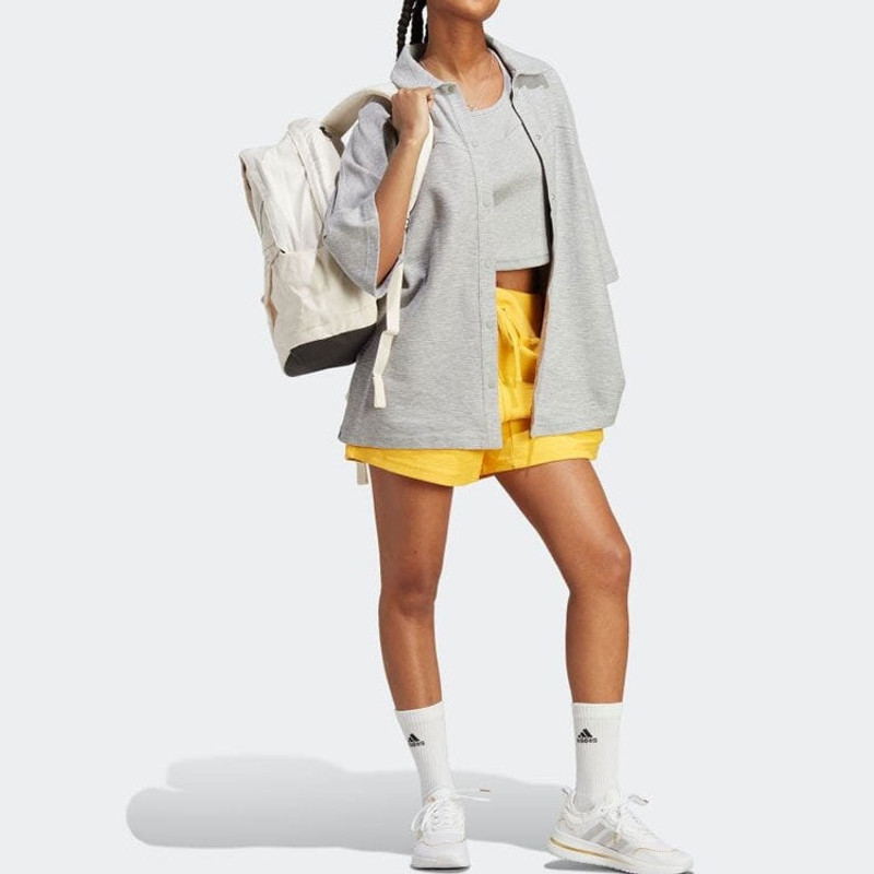 adidas (WMNS) adidas Lounge Terry Loop Shorts 'Gold' HZ1603 outlook