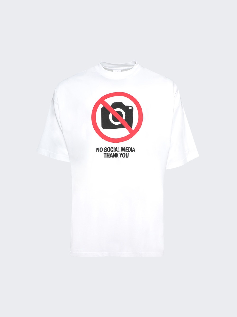 No Social Media T-shirt White - 1