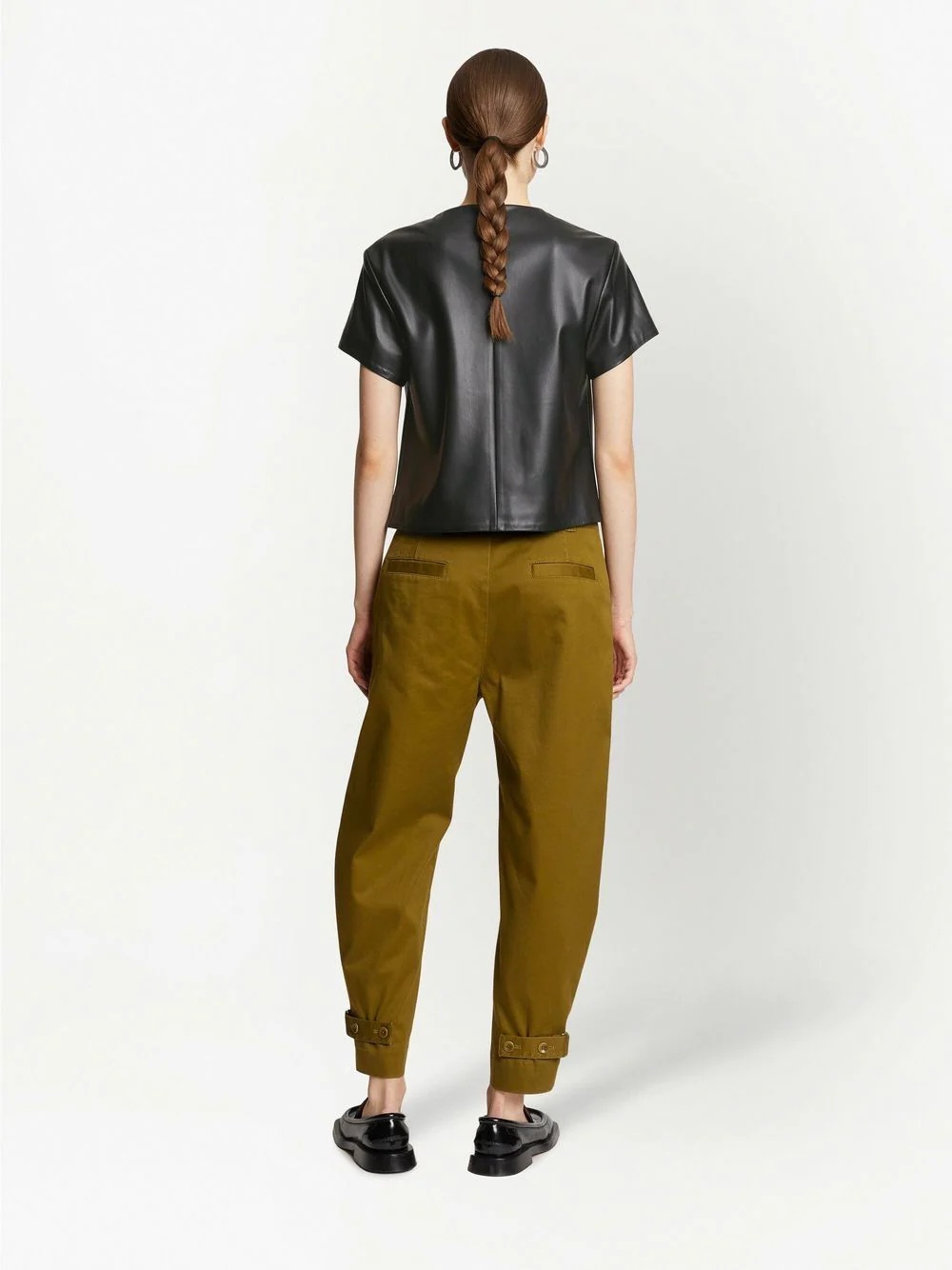 twist-detail short-sleeved top - 4