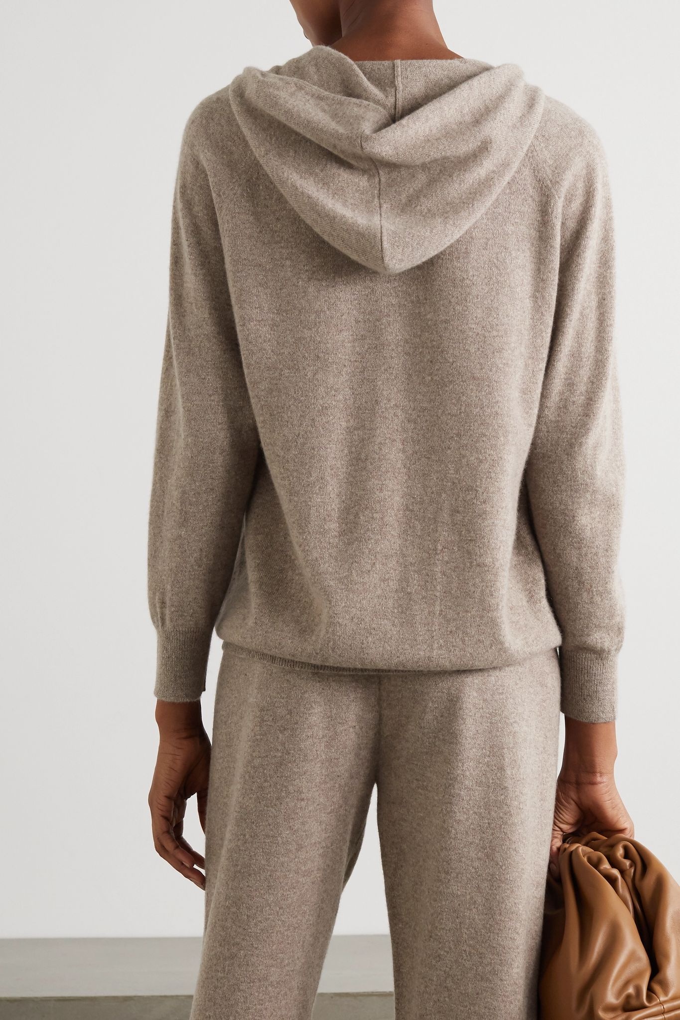 Leisure mélange cashmere hoodie - 3