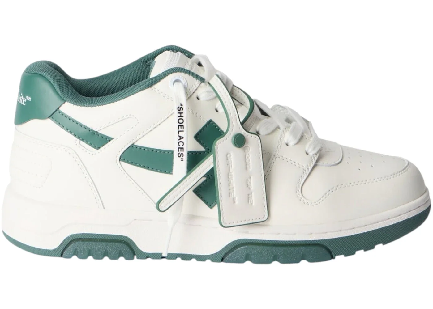 OFF-WHITE Out Of Office OOO Low Tops White Green FW25 - 1