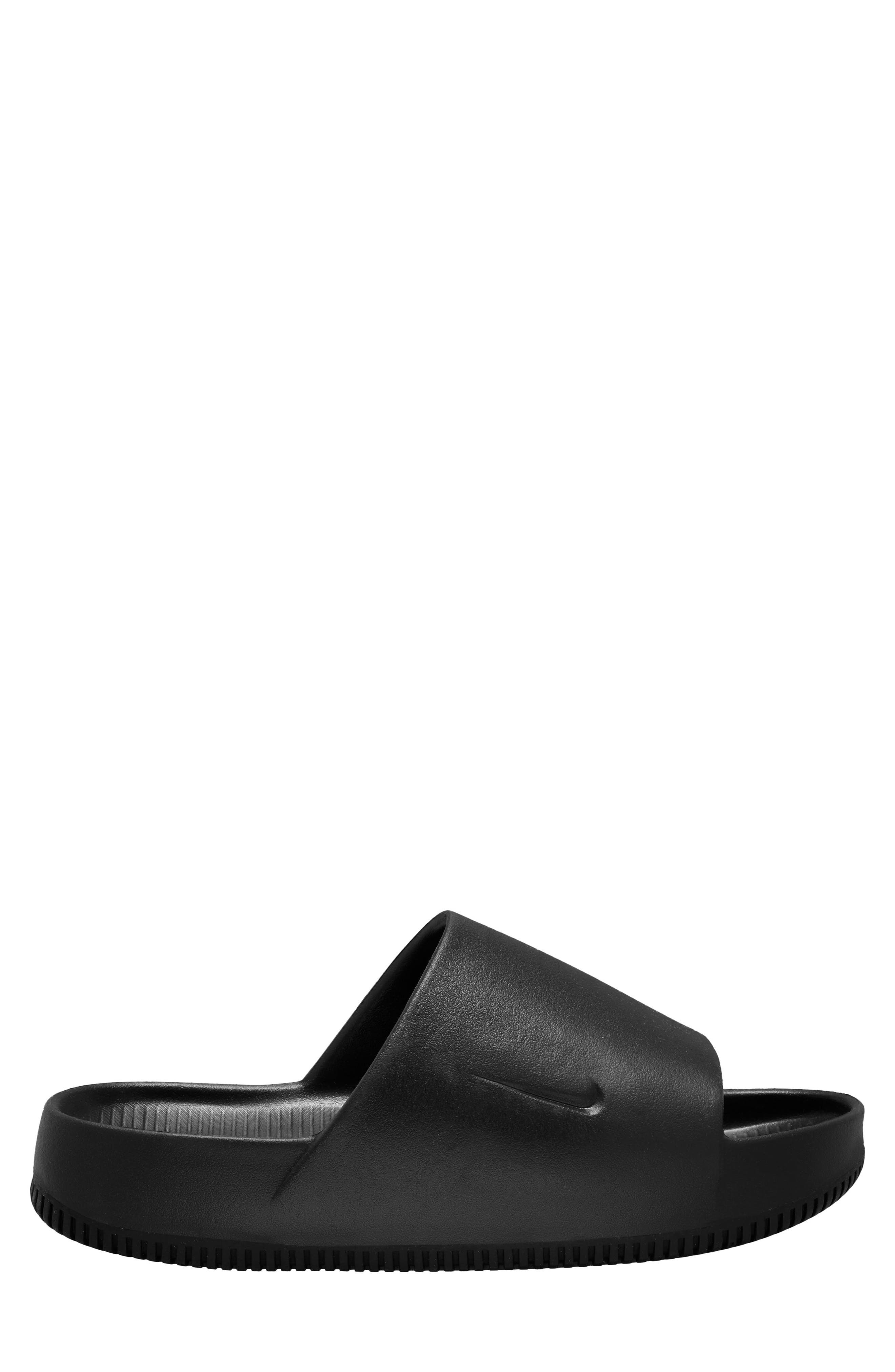 Nike Calm Slide Sandal in Black/Black at Nordstrom - 1