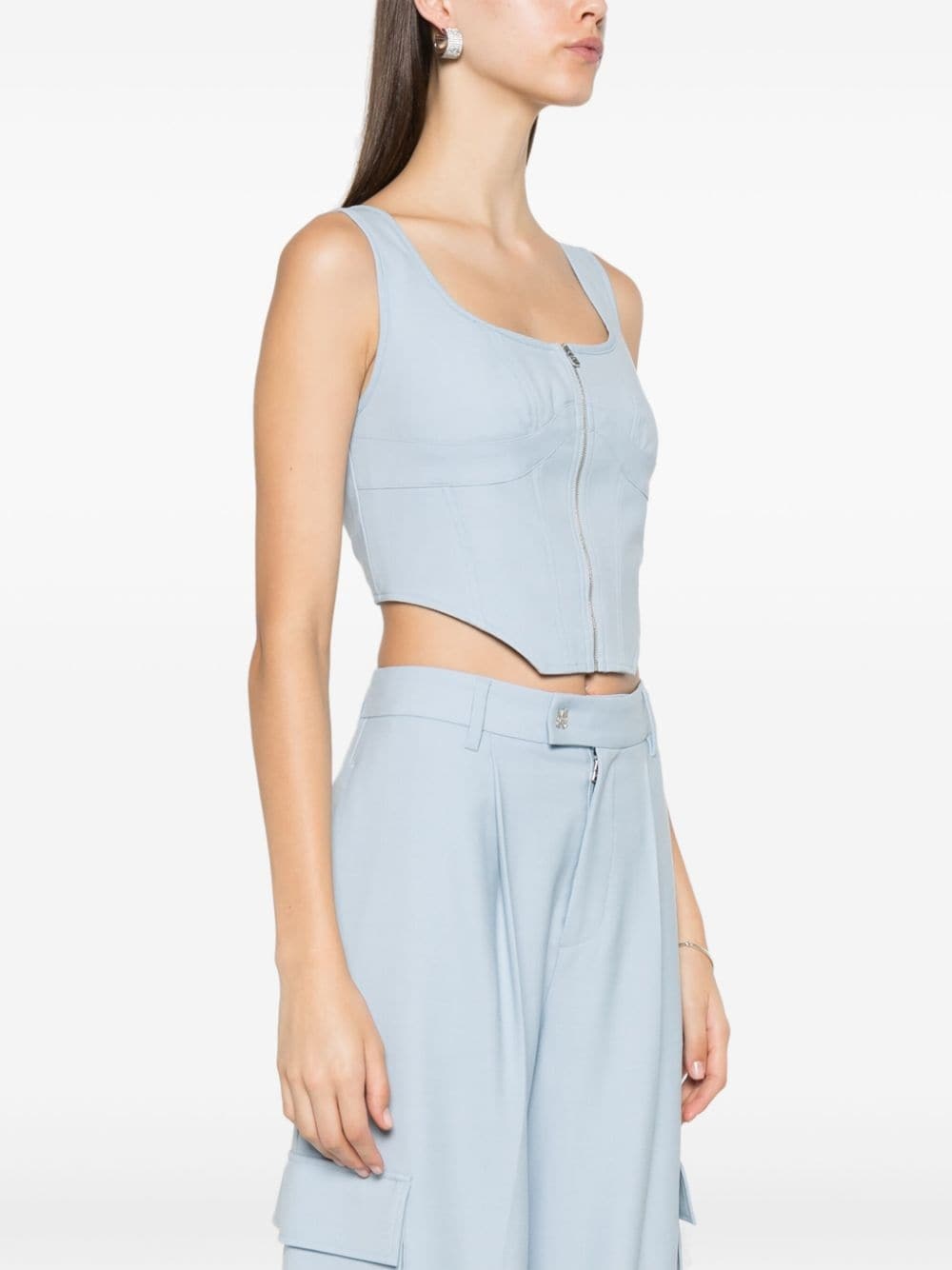 zip-up corset - 3