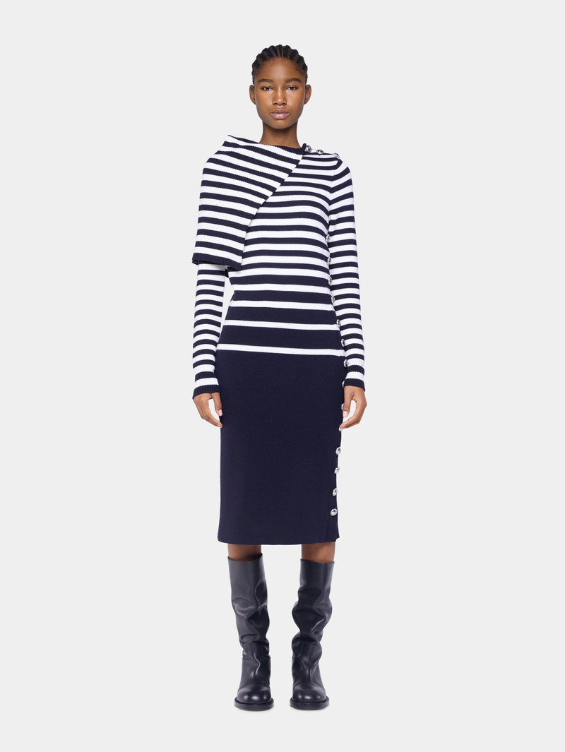 rabanne MIDI DRESS IN WOOL outlook