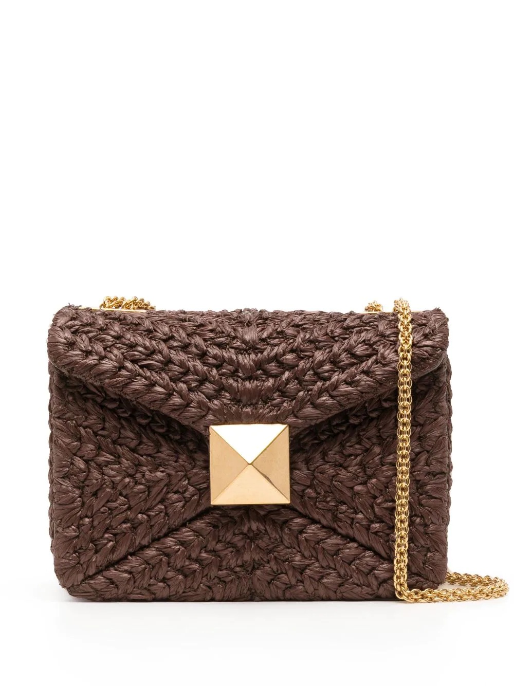 One Stud woven shoulder bag - 1