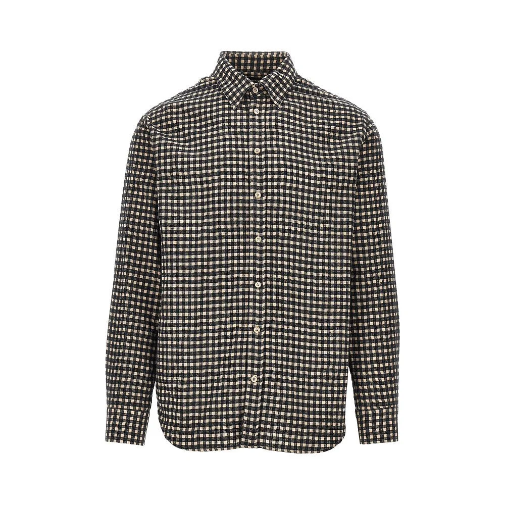 FLANNEL SHIRT WITH CHECK MOTIF - 1