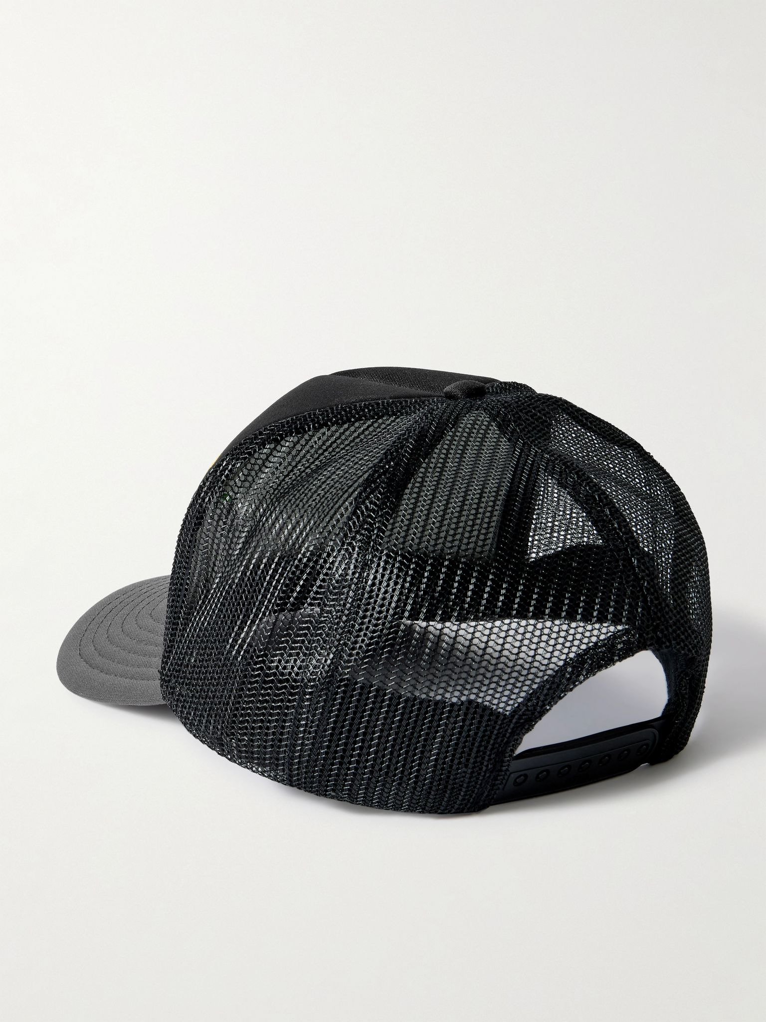 Printed Scuba and Mesh Trucker Cap Black - 3