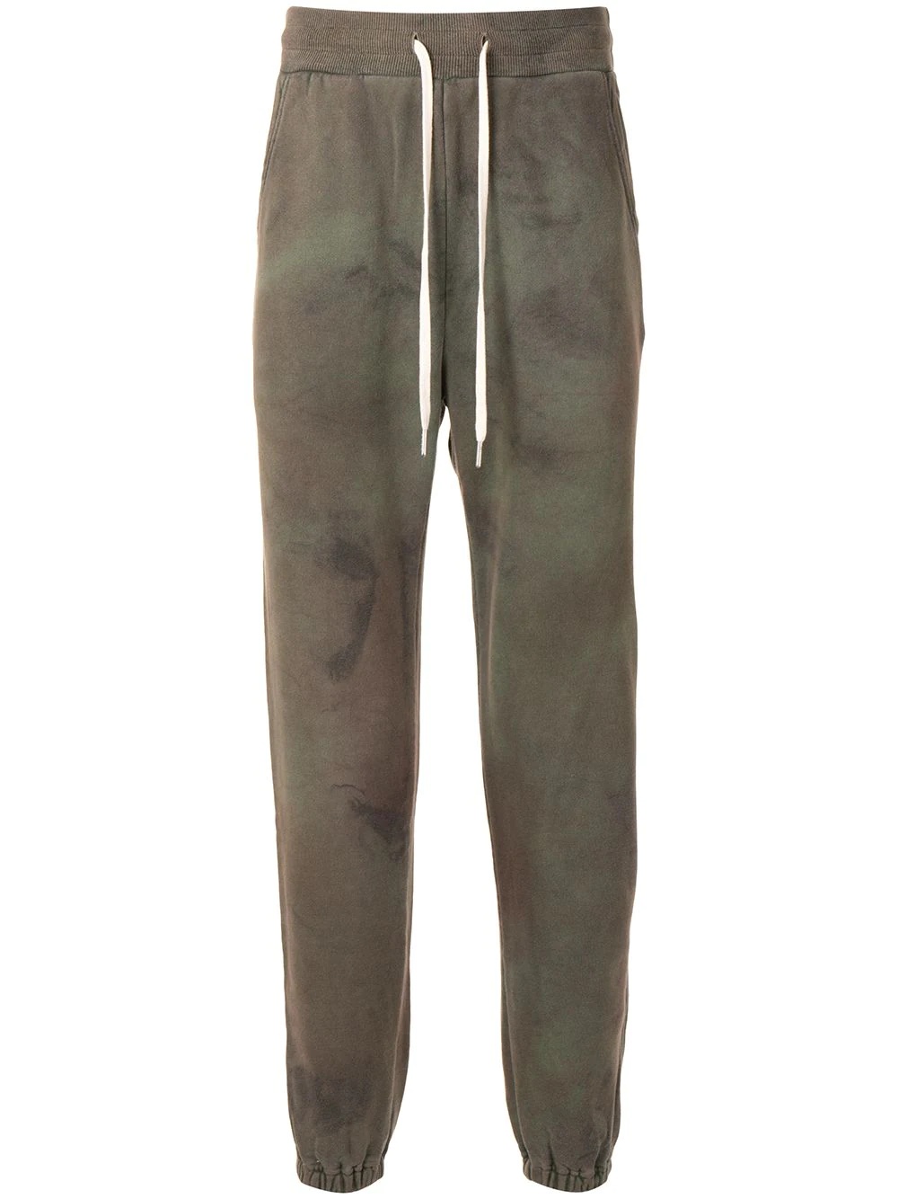 tie-dye print track pants - 1