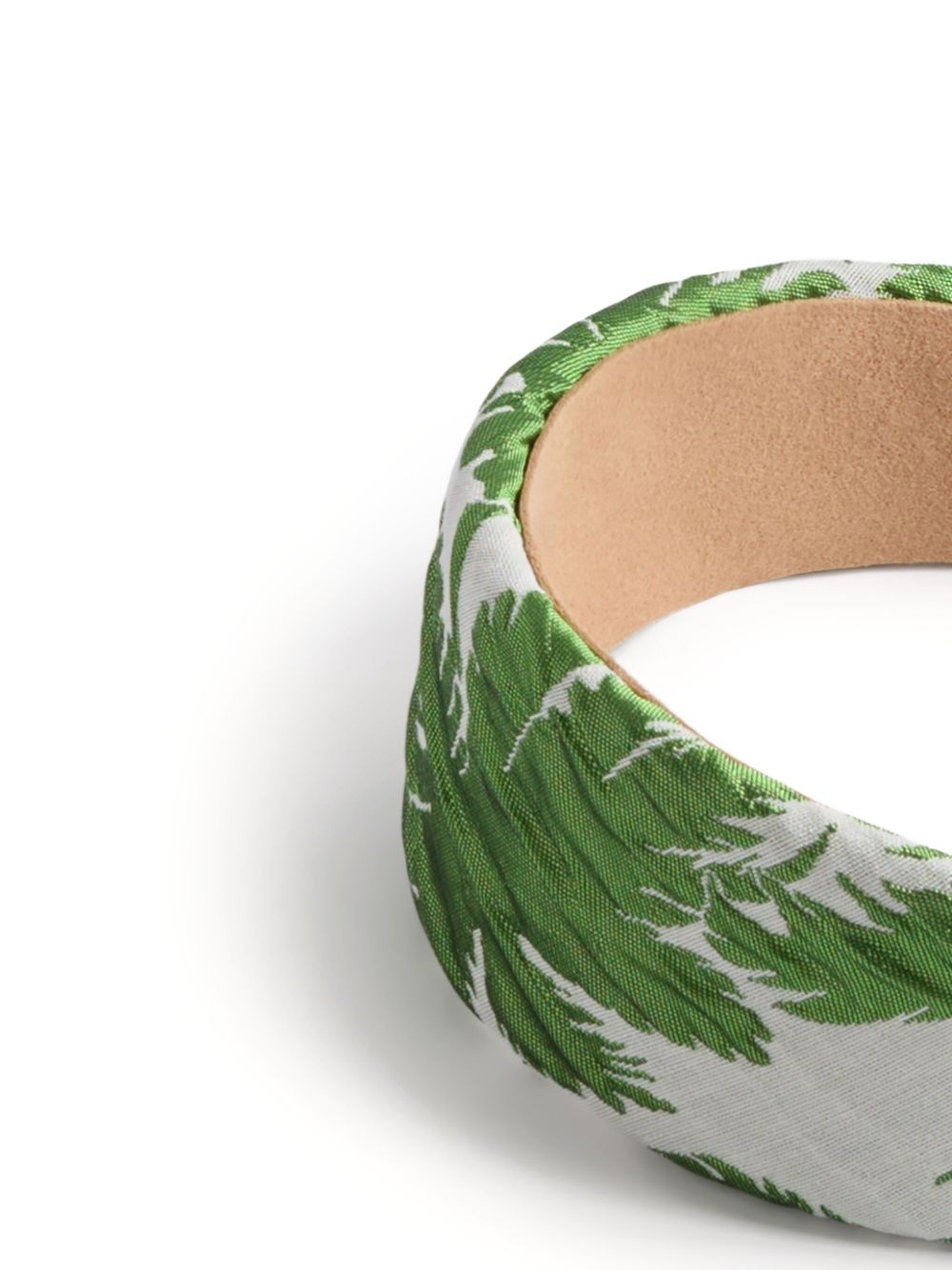 leaf-print padded head band - 3