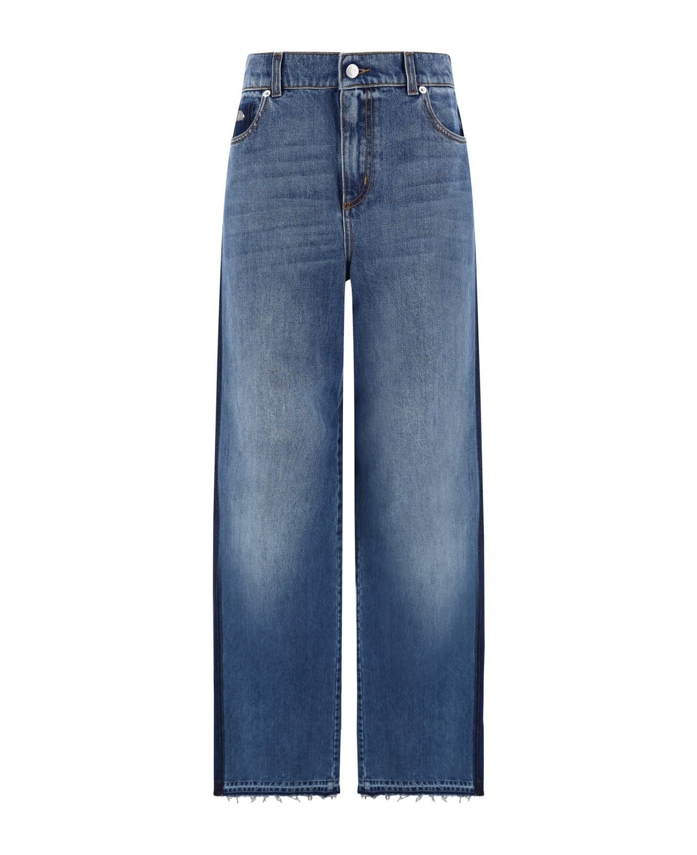 High-waist 5 Pockets Wide Leg Jeans - 1