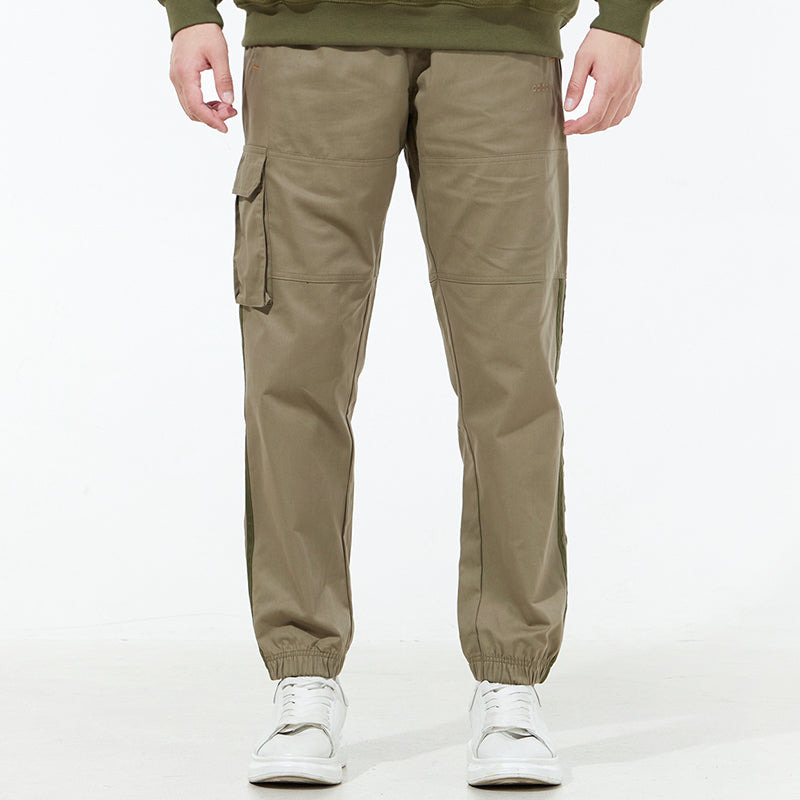 Men's adidas neo Sw Wvn Tp Side Pocket Casual Joggers/Pants/Trousers Olive Green H45172 - 3