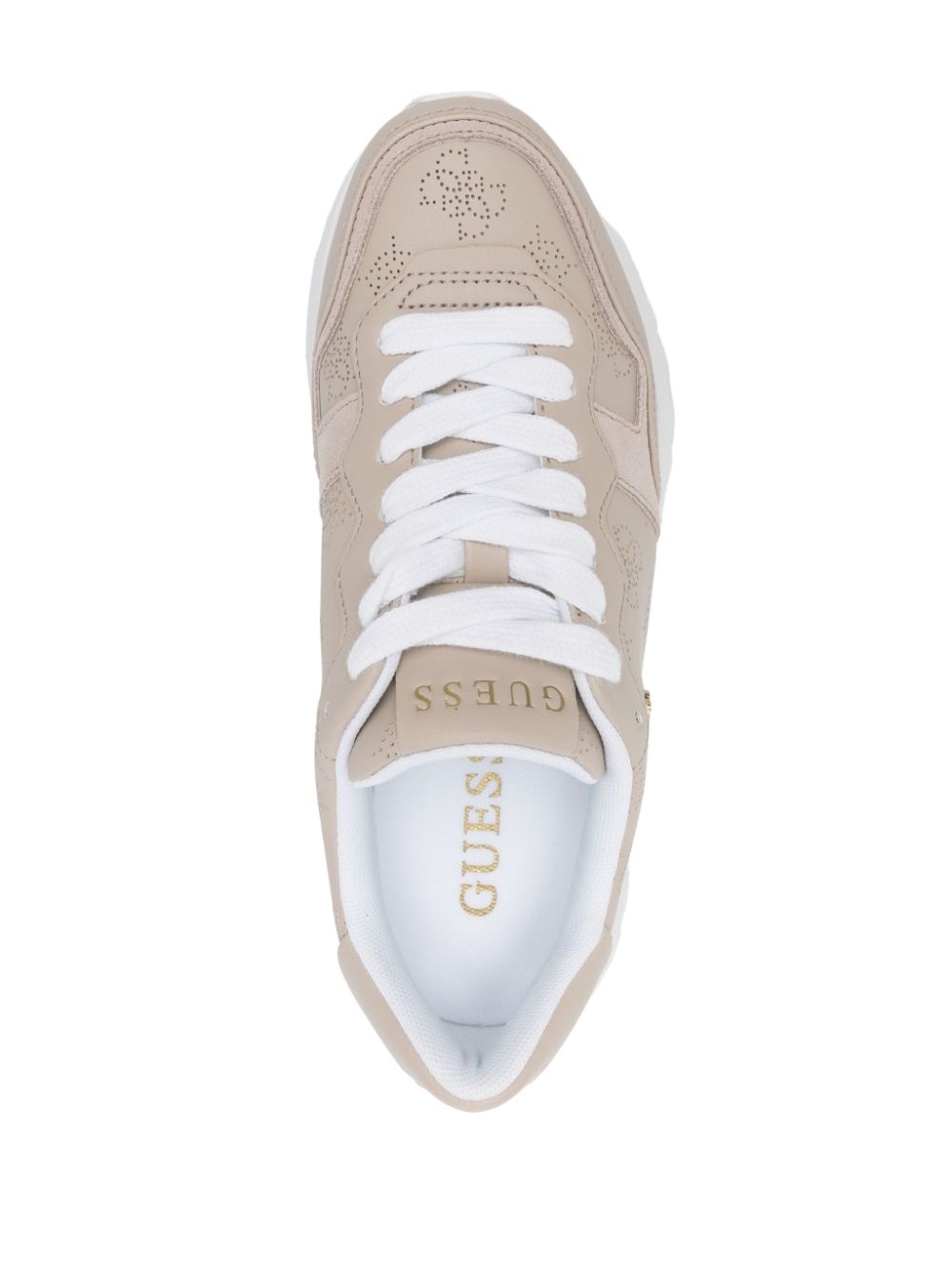 perforated-detail sneakers - 4