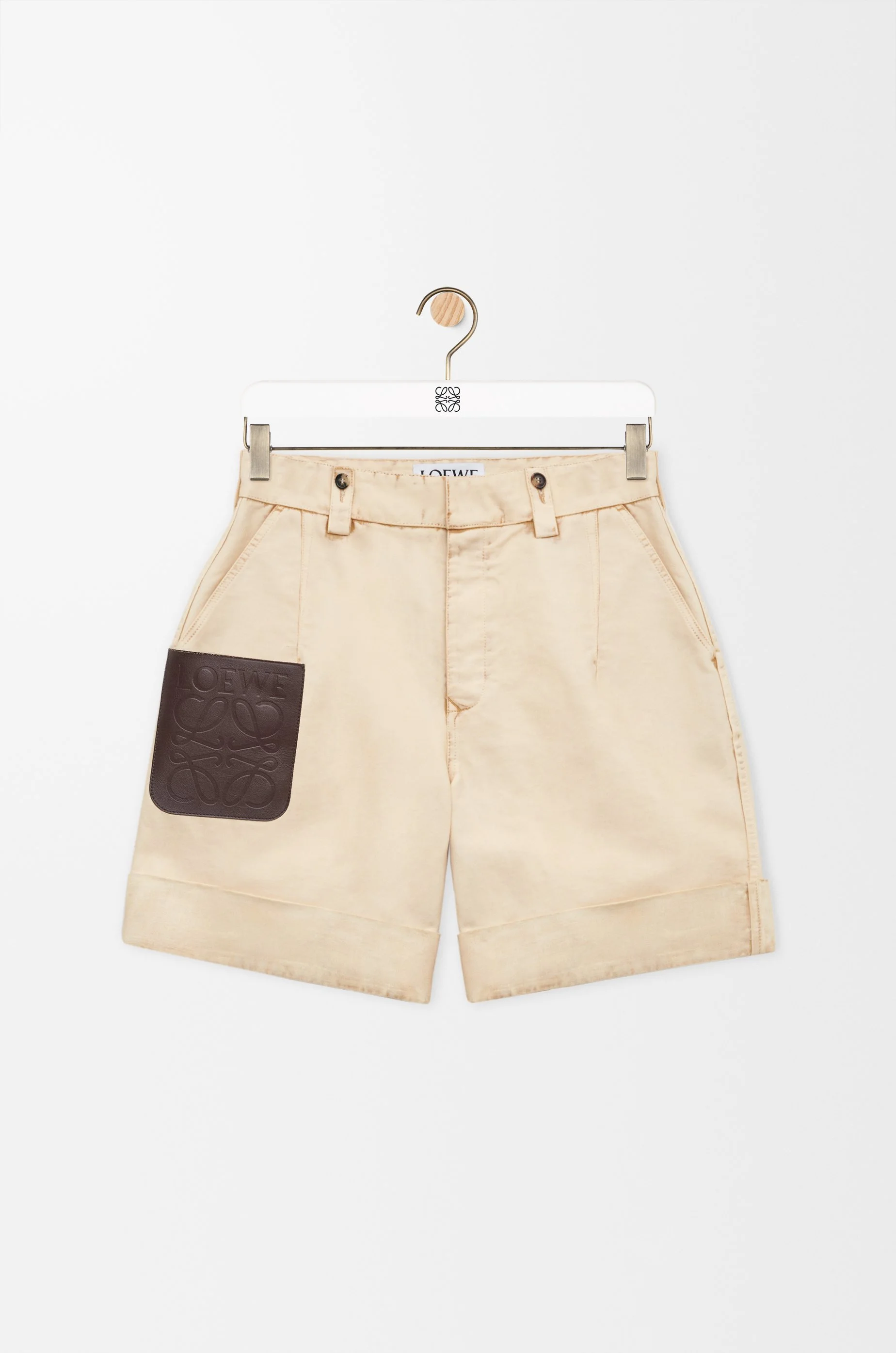 Turn-up shorts in cotton - 1