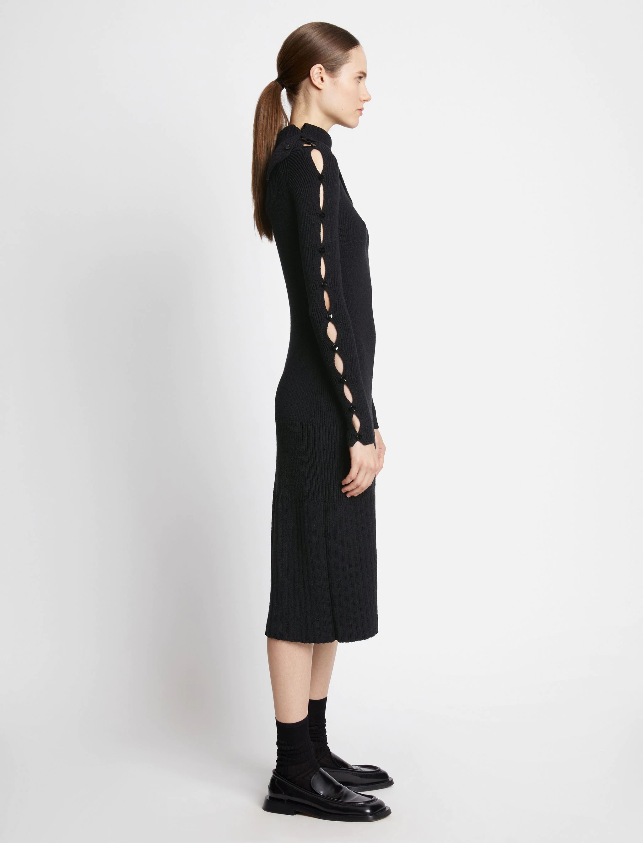 Cotton Rib Knit Dress - 3