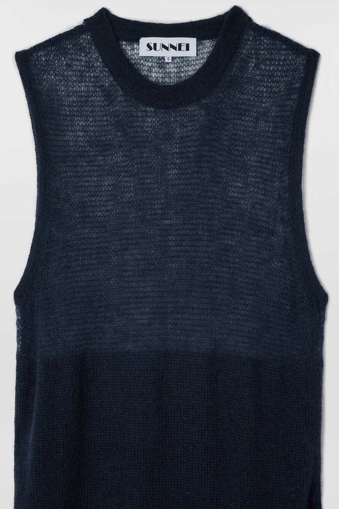 LONG VEST MOHAIR / deep blue - 5